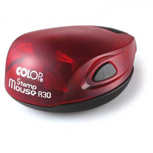 Stampila rotunda de firma de buzunar diametrul 30mm pe suport automat colop Mouse R30 - 0722643673