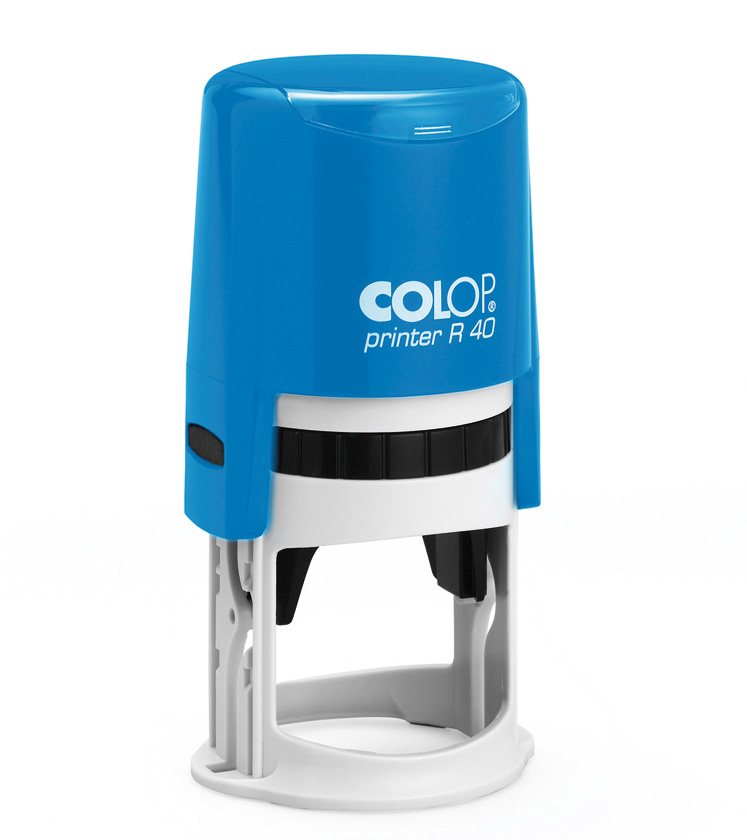 Stampila rotunda de firma diametrul 40mm pe suport automat colop R40 - 0722643673